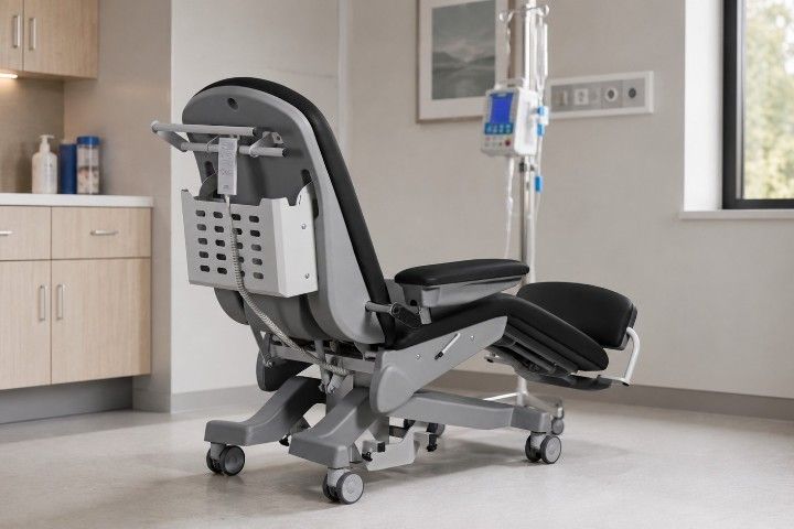 Mobiler Behandlungsstuhl »FoZa Multi« elektrisch für Langzeitdialyse, Chemotherapie und Hämodialyse, 180 kg
