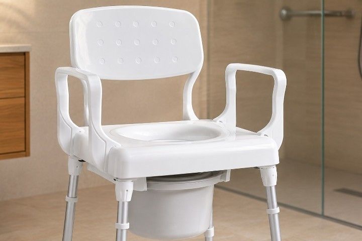 Rebotec Toilettenstuhl Lyon mit Toiletteneimer