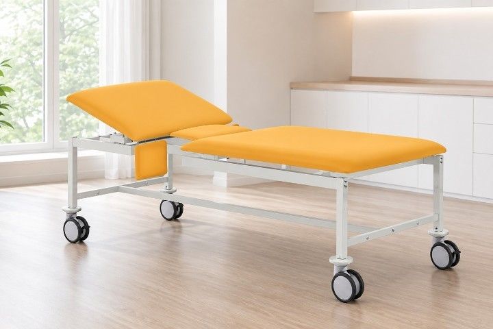 Echokardiographie-Liege »VS-CARDIO« mit 2 Echoausschnitten | 80 cm Liegenbreite, stationär