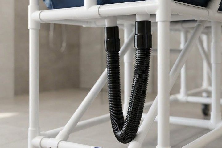 Duschliege mit gepolsterter Wanne
