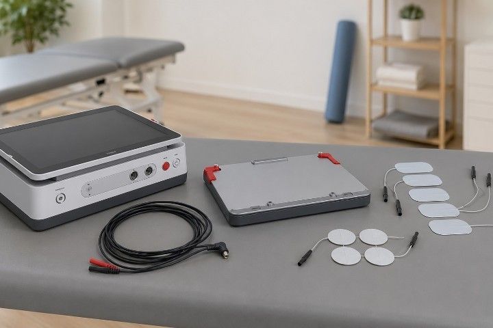 Abverkauf aus Retoure: Gymna »Elexeo« Elektrotherapie-Steuergerät inkl. Batterie-Modul und Zubehör