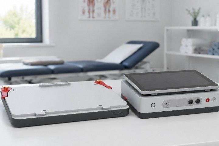 Abverkauf aus Retoure: Gymna »Elexeo« Elektrotherapie-Steuergerät inkl. Batterie-Modul und Zubehör