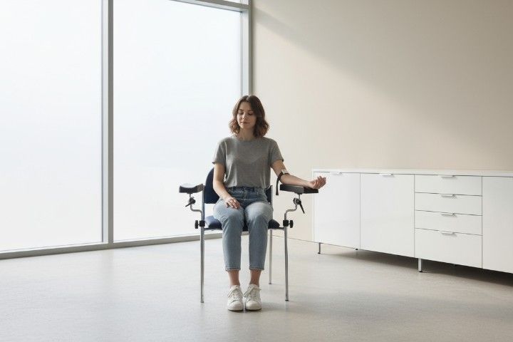 Infusions- und Blutentnahmestuhl Modell HAEMO-LINEA Vario Perfekta