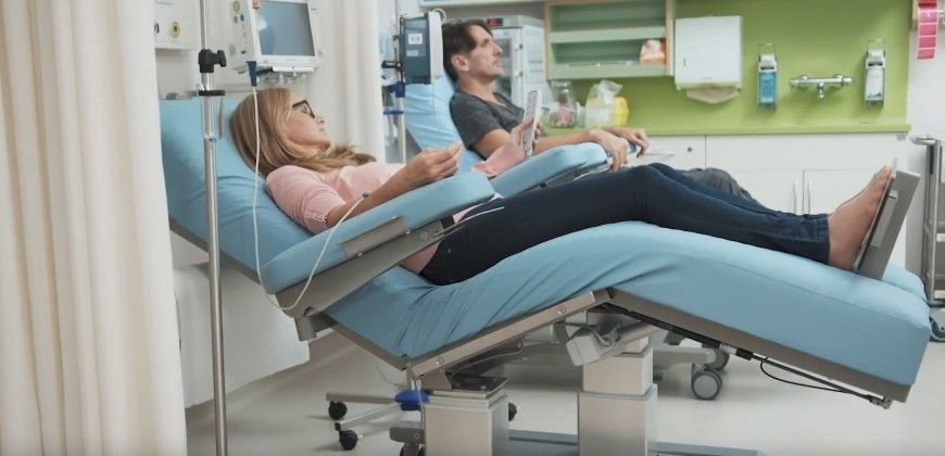 Novak M Therapiestuhl »ZeroG exclusive« | für Dialyse, Infusionen und Chemotherapie 