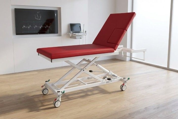 Echo-Kardiographieliege-Liege, hydraulisch höhenverstellbar | Serie 2000XL, Modell 2550/2551