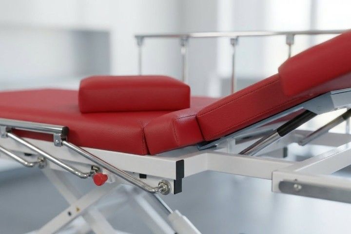 Echo-Kardiographieliege-Liege, hydraulisch höhenverstellbar | Serie 2000XL, Modell 2550/2551