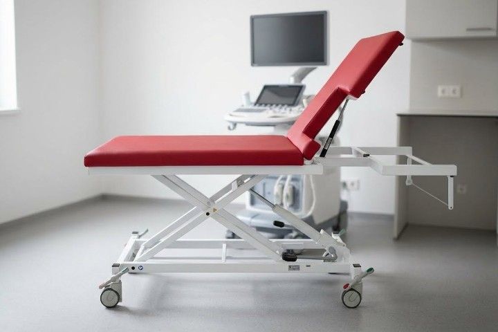 Echo-Kardiographieliege-Liege, hydraulisch höhenverstellbar | Serie 2000XL, Modell 2550/2551