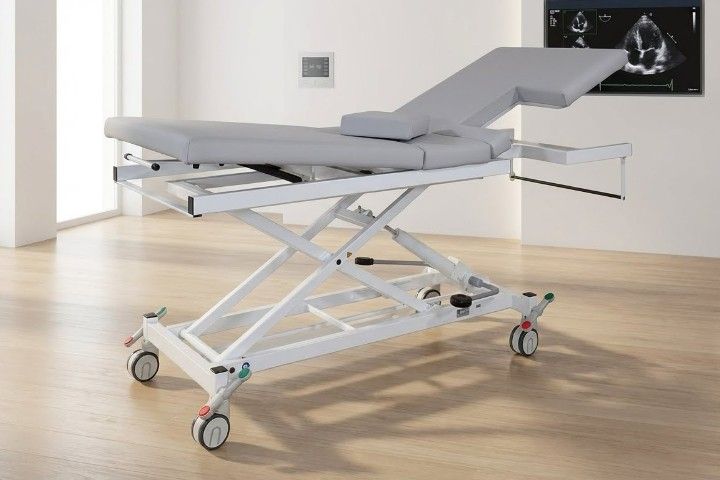 Echo-Kardiographieliege, höhenverstellbar, dreiteilig | Modell 2552 XL