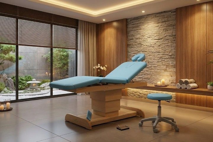 Ecopostural Massageliege elektrisch »3 Cuerpos« + Gratis Rollhocker