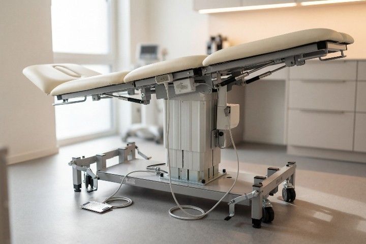 Behandlungsliege /5-tlg. zentrale Hubsäule