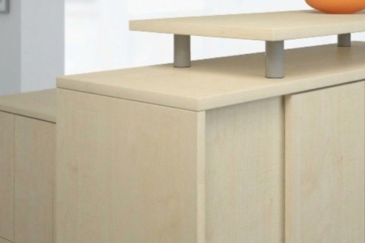 Geramöbel Flügeltürenschrank mit Standfüßen, Griff links oder rechts, 40x42x180,8 cm, Weiß/Weiß