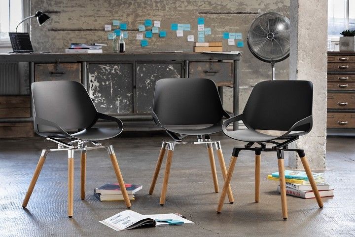Aeris Designstuhl »Numo« | mit Holzbeinen
