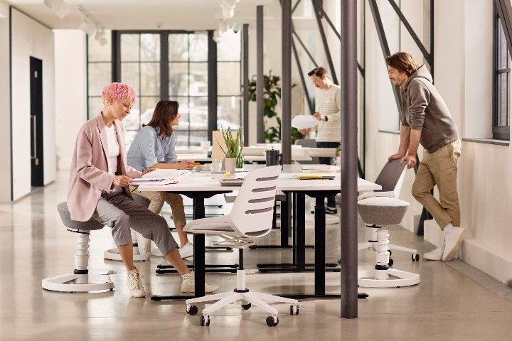 Aeris Bürohocker »Swopper Work« | mit Rollen und Rückenlehne