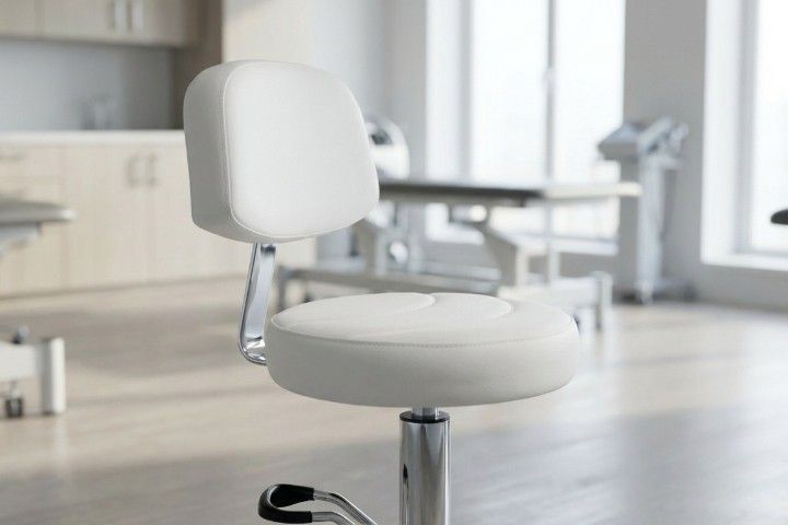 Lemi Arbeitshocker »010/S« mit Rückenlehne und Fußbedienung