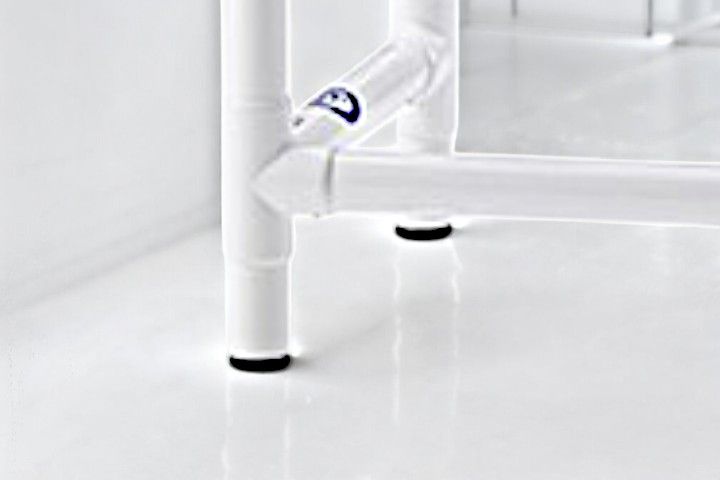 Höhenverstellbarer Duschhocker mit Armlehnen, Toilettenhocker DH 80