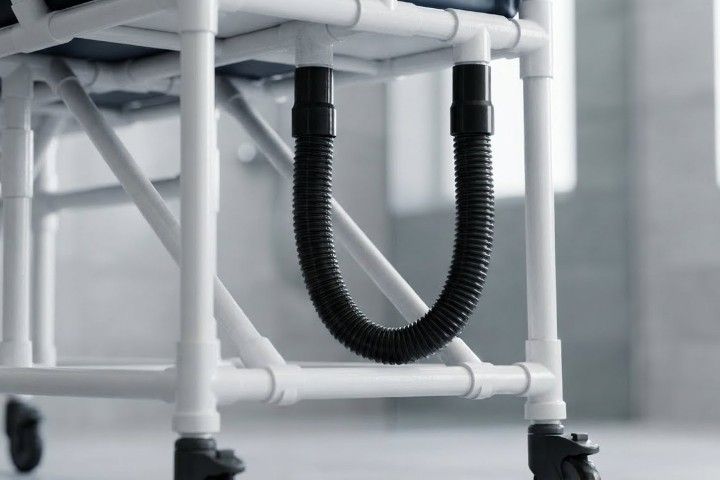 Duschliege XL mit gepolsterter Wanne