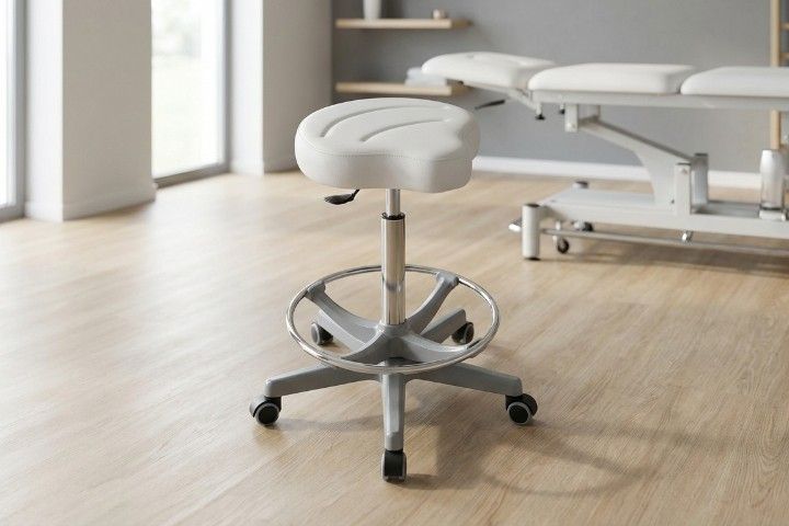 Lemi Drehhocker »035« mit Sattelsitz und Fußring