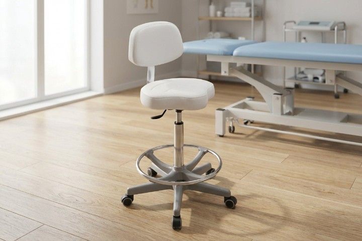 Lemi Arbeitshocker »035/S« mit Rückenlehne, Sattelsitz und Fußring