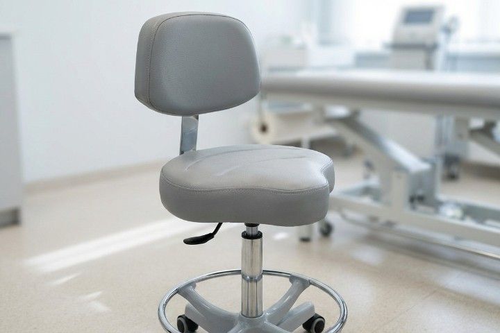 Lemi Arbeitshocker »035/S« mit Rückenlehne, Sattelsitz und Fußring