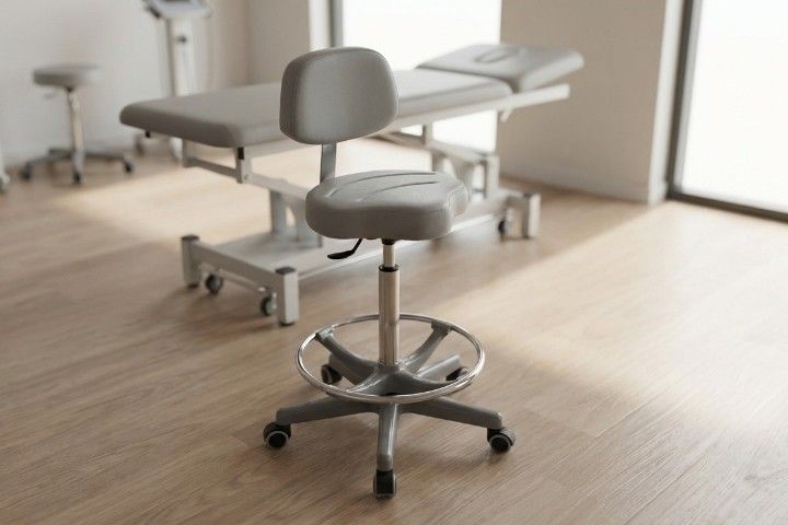 Lemi Arbeitshocker »035/S« mit Rückenlehne, Sattelsitz und Fußring