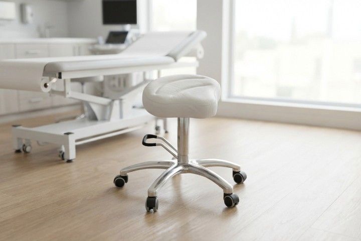 Lemi Drehhocker »040« mit Sattelsitz und Fußbedienung