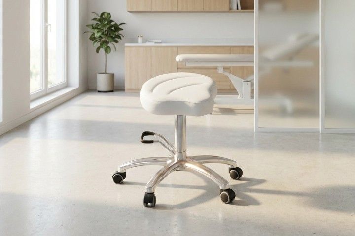 Lemi Drehhocker »040« mit Sattelsitz und Fußbedienung