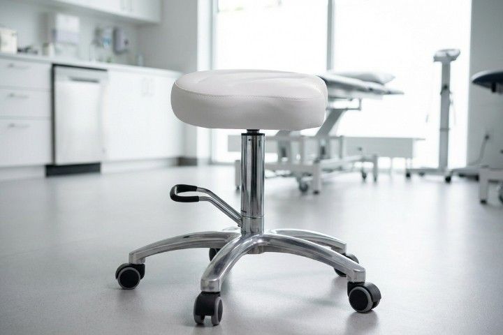 Lemi Drehhocker »040« mit Sattelsitz und Fußbedienung