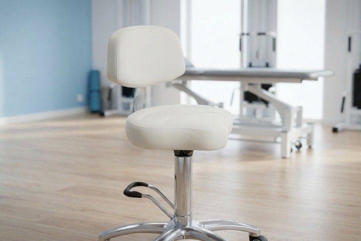 Lemi Arbeitshocker »040/S« mit Rückenlehne, Sattelsitz und Fußbedienung