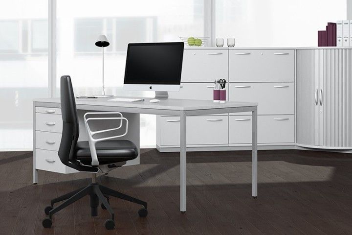 Geramöbel Schreibtisch »4 Fuß Eco« feste Höhe, 160x80 cm