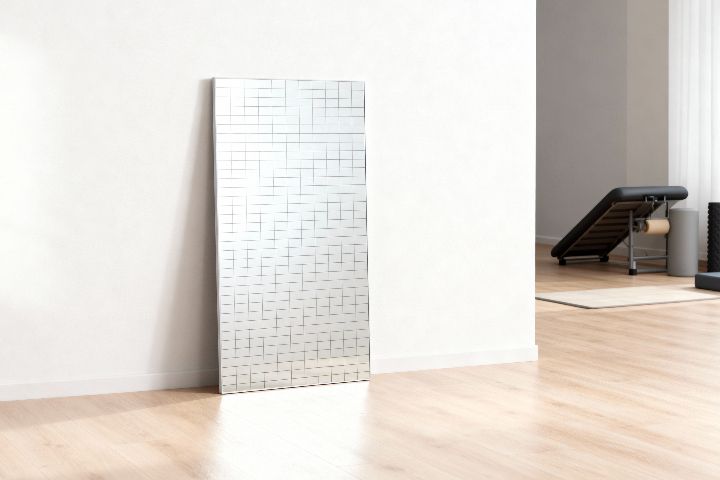 Modularer Therapiespiegel mit Raster | 80 x 120 cm