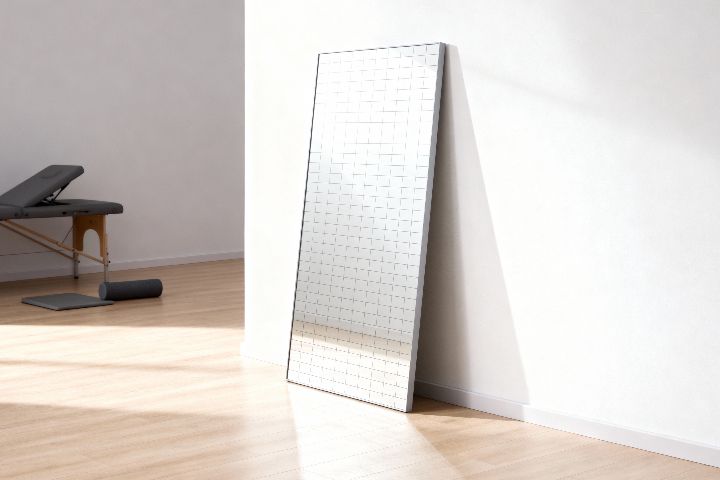Modularer Therapiespiegel mit Raster | 80 x 120 cm