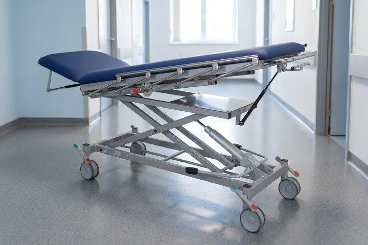 Untersuchungsliege mit neigbarer Liegefläche