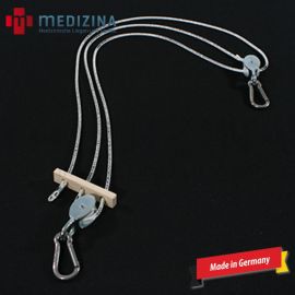 Flaschenzug mit Karabinerhaken