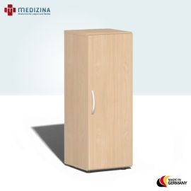 Produktbild Flügeltürenschrank mit Standfüßen, Griff links oder rechts, 40x42x110,4 cm, Buche/Buche
