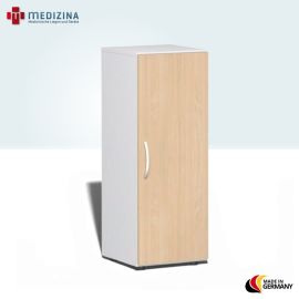 Produktbild Flügeltürenschrank mit Standfüßen, Griff links oder rechts, 40x42x110,4 cm, Buche/Weiß