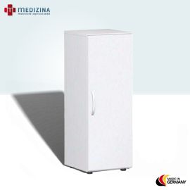 Produktbild Flügeltürenschrank mit Standfüßen, Griff links oder rechts, 40x42x110,4 cm, Weiß/Weiß