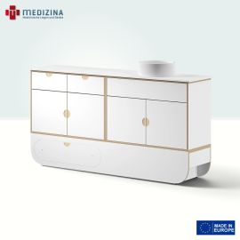 Produktbild: Ikon Hygienemodul L mit Keramikwaschbecken, Weiß