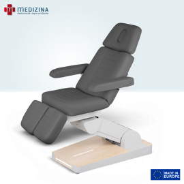 Produktbild: Podologiestuhl Naggura Nuuna P3 GR Rotation mit Polsterheizung, drehbar, Grau
