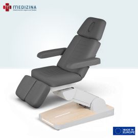 Produktbild: Podologiestuhl Naggura Nuuna P3 GR Rotation mit Polsterheizung, drehbar, Grau