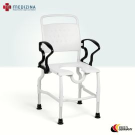 Produktbild: Rebotec Duschstuhl Zwickau, Grau-Schwarz