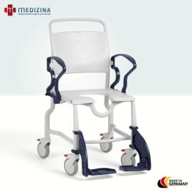 Produktbild: Rebotec Dusch- und Toilettenrollstuhl Erfurt, Grau-Blau