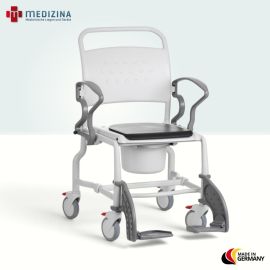 Produktbild: Rebotec Toilettenrollstuhl Boston, Grau-Grau