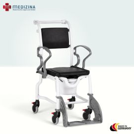 Produktbild: Rebotec Dusch- und Toilettenrollstuhl Bremen, Grau-Grau