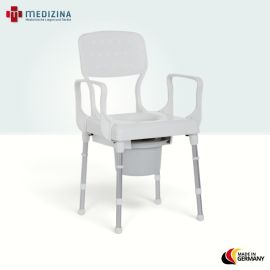 Produktbild: Rebotec Toilettenstuhl Lyon mit Toiletteneimer
