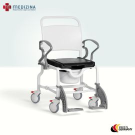 Produktbild: Rebotec Dusch- und Toilettenrollstuhl New York, Grau-Grau