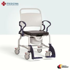 Produktbild: Rebotec Dusch- und Toilettenrollstuhl New York, Grau-Blau