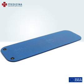 Abb. zeigt die AIREX® Gymnastikmatte »Coronella 185« mit Ösen in Blau. Ausgestattet mit rutschfester Oberfläche, abgerundeten Ecken und zwei stabilen Aufhängeösen für platzsparende Aufbewahrung.