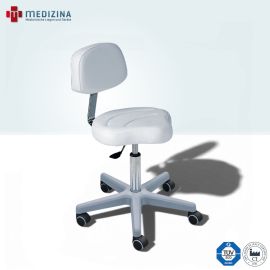 Lemi Arbeitshocker »050/S PEDI« mit Rückenlehne und Sattelsitz