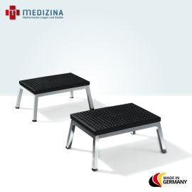Kippsicherer Fußauftritt mit griffiger Trittfläche