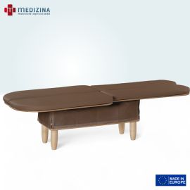 Abb. zeigt Pedalo® Swaywaver 3D-Behandlungsliege »190« in Länge (Füße) 19 cm, mit 4-tlg. Liegefläche. Diese ist 360° horizontal drehbar. 